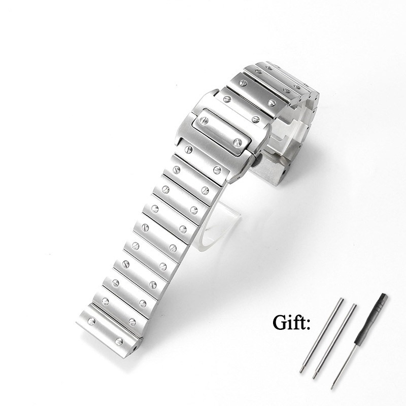 Cartier Watch Tank - 23mm High-Quality Stainless Steel Watch Strap