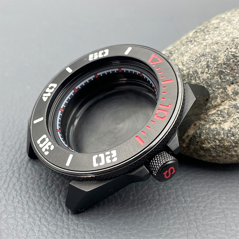 Seiko Watch 5 Sports - Black Mod NH35 Case 44mm Samurai