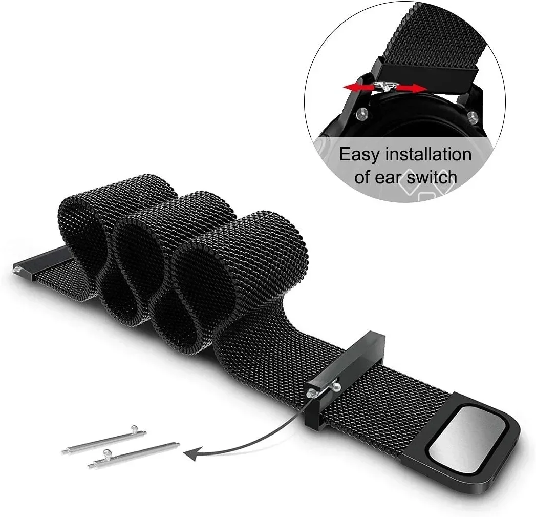 22mm 20mm Mesh Loop For Garmin - огляд і ціна Milanese Loop Magnetic