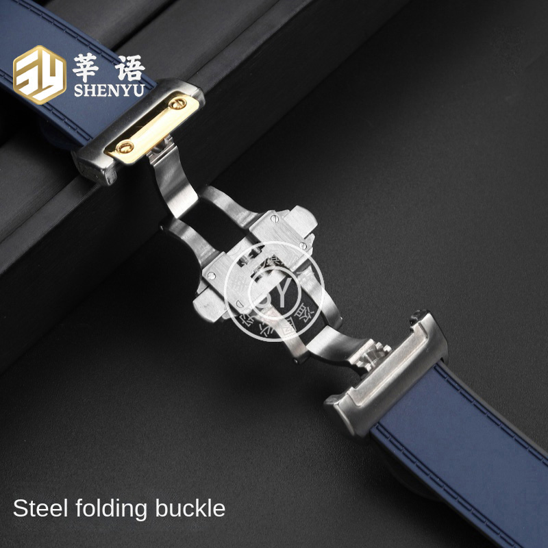 Shenyu Rubber watch strap For  - огляд і ціна Cartier Watch Santos