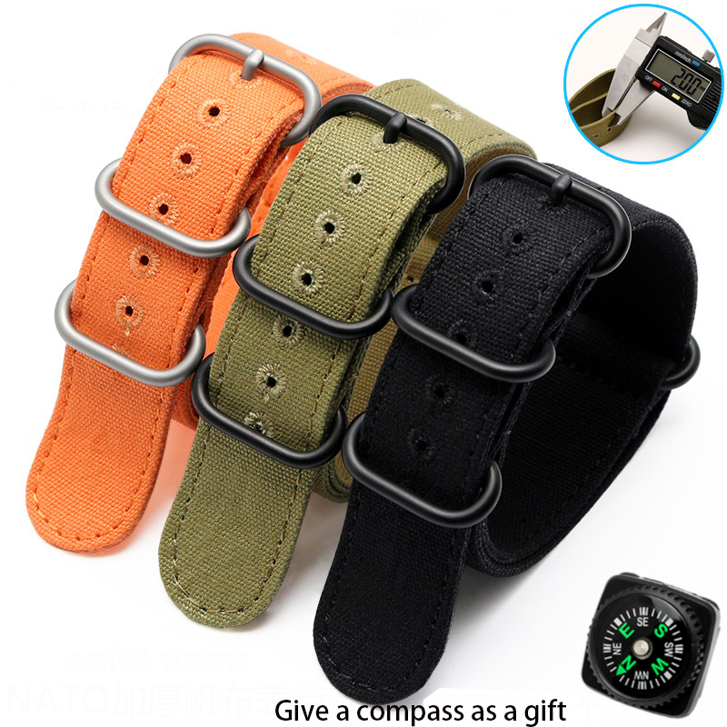 Thickened canvas Watch strap 2 - огляд і ціна Canvas Strap Watch