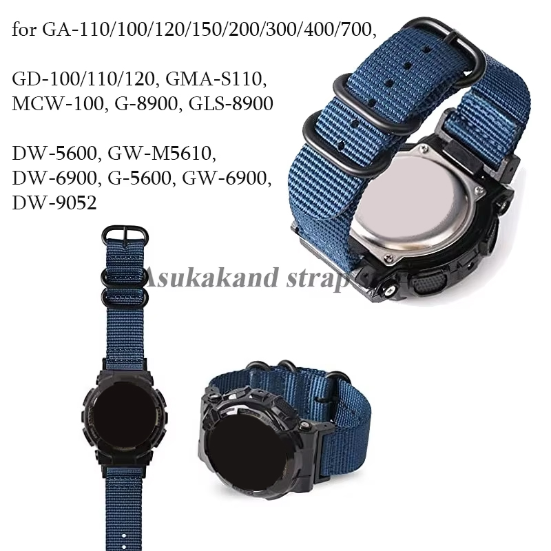 Nylon Watch Strap for DW-5600/ - огляд і ціна Canvas Strap Watch