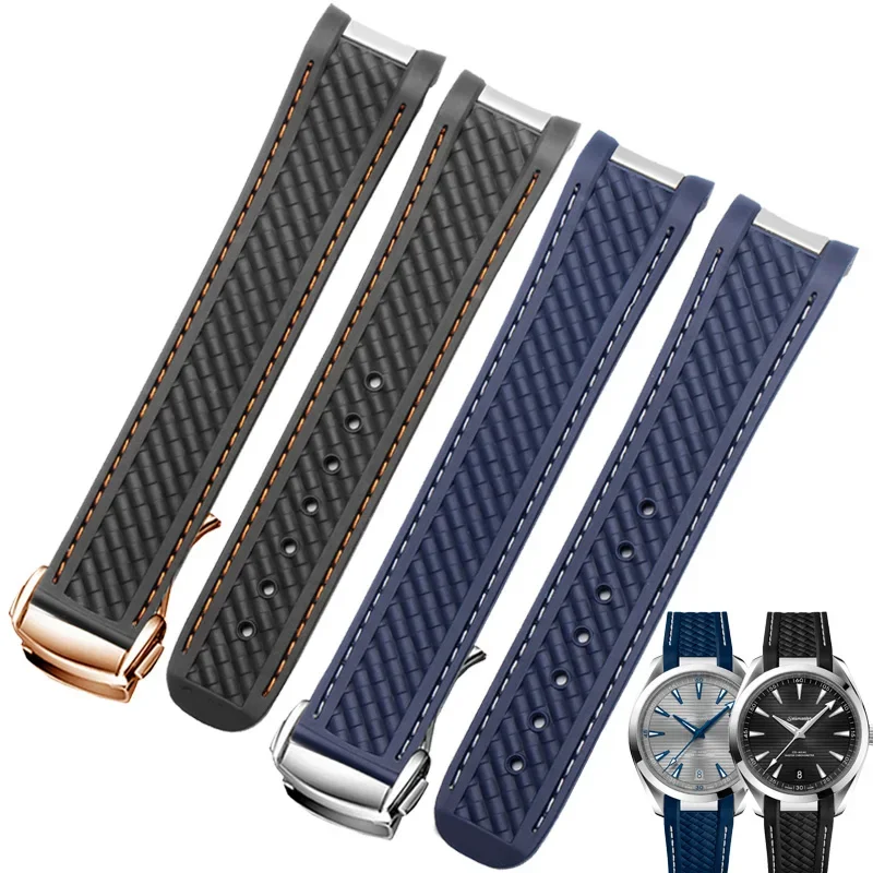 Curved 20mm Rubber Watchband F - огляд і ціна Omega Watch Seamaster