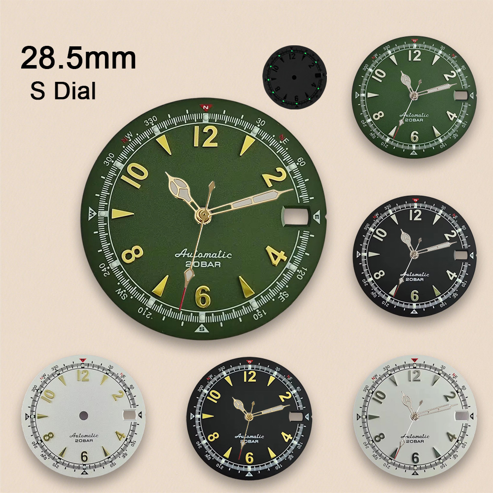 Nh35 Dial S Logo 28.5mm Retro  - огляд і ціна Seiko Watch 5 Sports