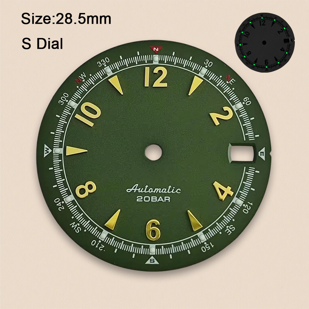 Nh35 Dial S Logo 28.5mm Retro  - огляд і ціна Seiko Watch 5 Sports