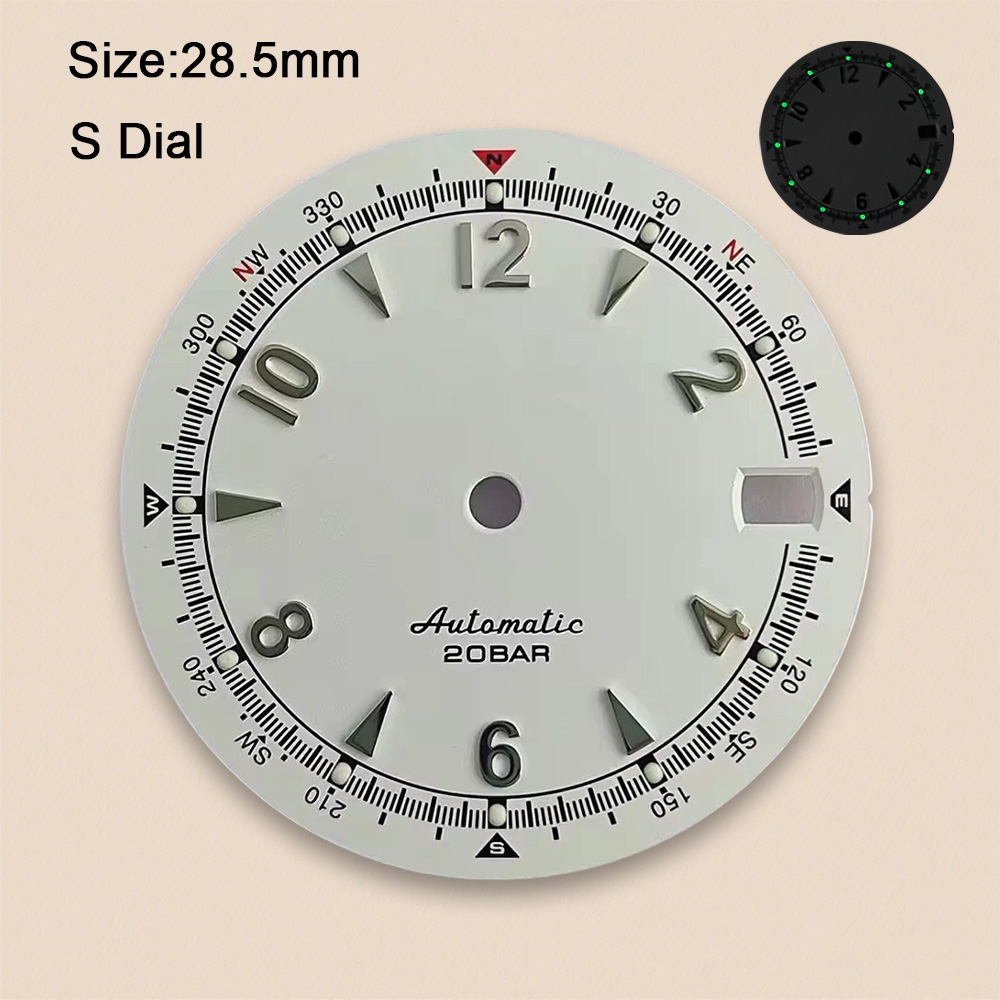 Nh35 Dial S Logo 28.5mm Retro  - огляд і ціна Seiko Watch 5 Sports