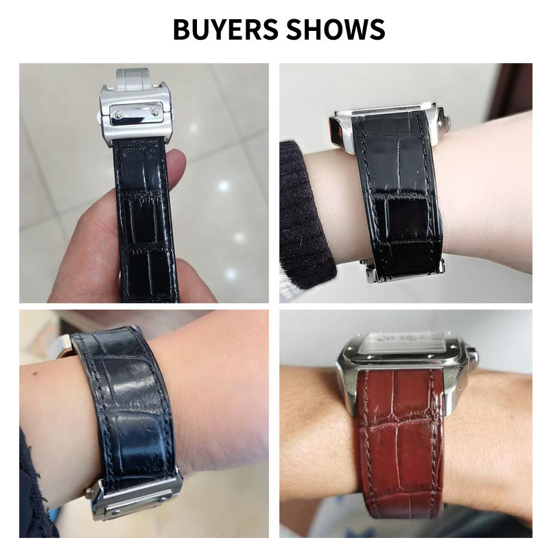 Cowhide Watch Strap for Cartie - огляд і ціна Cartier Watch Santos