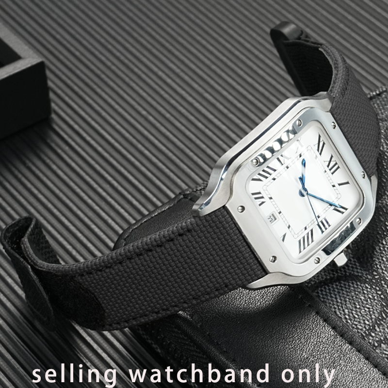 New canvas watch strap for Car - огляд і ціна Cartier Watch Santos