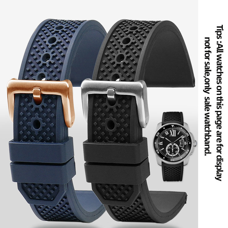 Fluororubber Watch Strap 23mm  - огляд і ціна Cartier Watch Tank