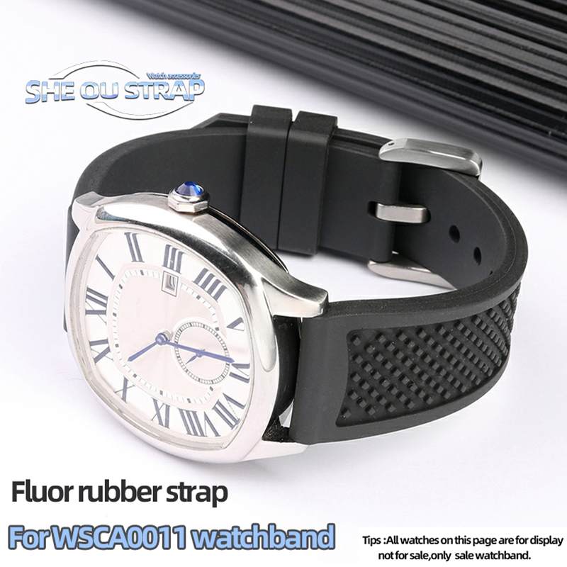 Fluororubber Watch Strap 23mm  - огляд і ціна Cartier Watch Tank